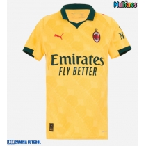 Camisa de Futebol AC Milan Christian Pulisic #11 Equipamento Alternativo Mulheres 2025-26 Manga Curta